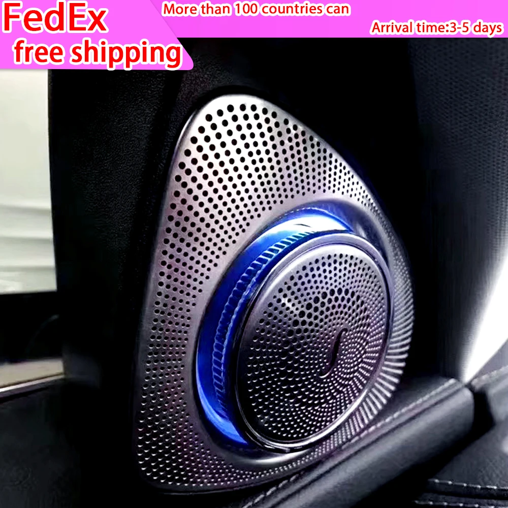 

Car 3d Rotation Light Tweeter for Mercedes Benz W213E Class W222 W205 64 12 7 3 Colours Treble Led Speaker Audio Trumpet Horn