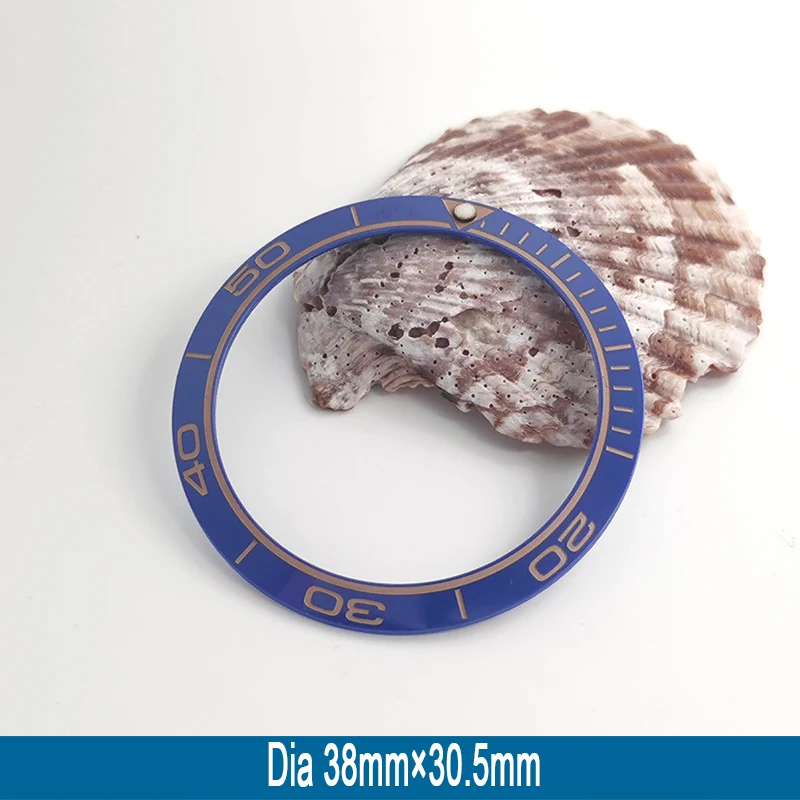 Mod 38 mm * 30,5 mm schräger Keramik-Lünetteneinsatzring, passend für Seamaster-Stil für SKX007 SKX009 SRPD Herrenuhr-Lünetteneinsatz – Detail 8