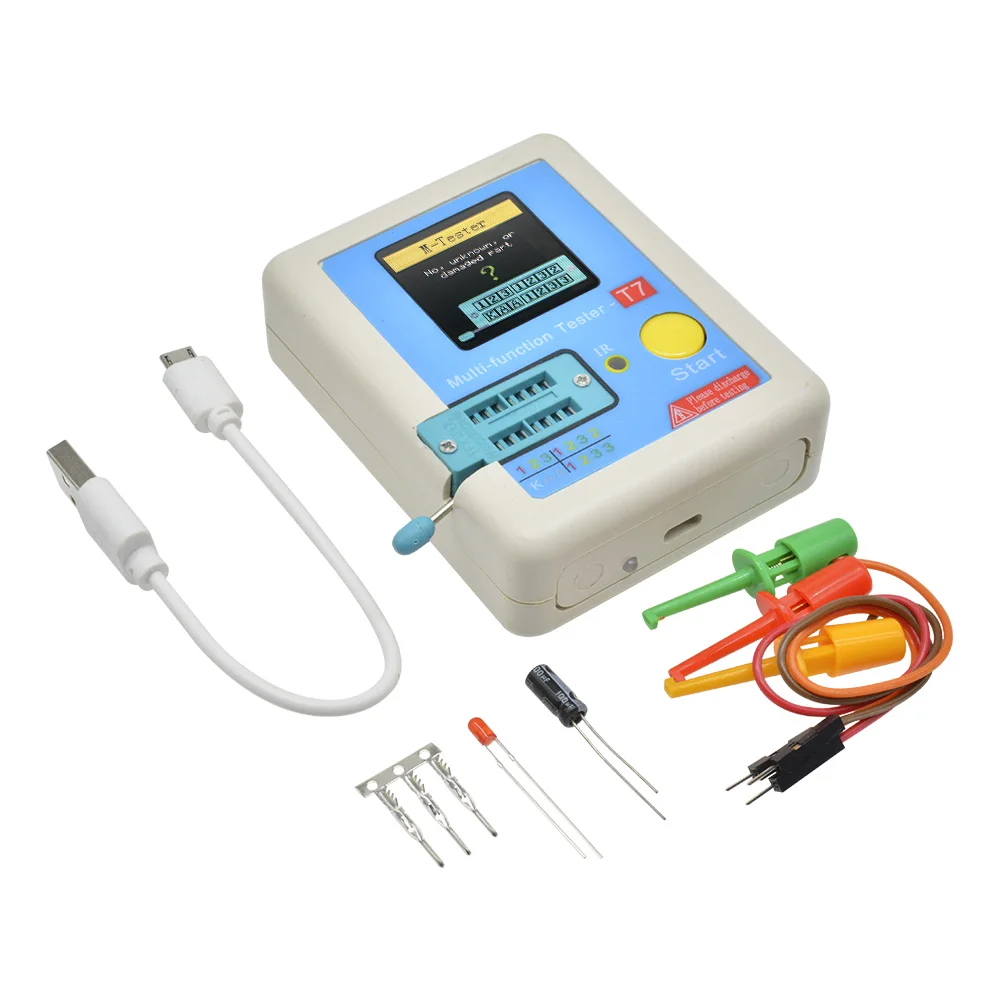 MTT-V1 TCR-T7 LCR-TC1 트랜지스터 테스터 고정밀 LCD 디지털 미터, 다이오드 트라이오드 커패시턴스, ESR MOS  PNP NPN LCR MOSFET TFT - AliExpress