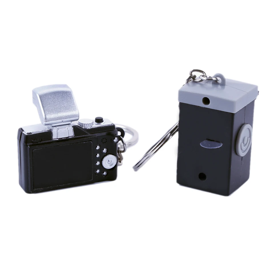 Retro Camera Model with Sound and Light Keychain Photographer Gift