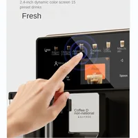 Automatic Coffee Machine Commercial Pre-set Drinks Grind Adjustment 3-speed extraction Self-cleaning Home Steam Coffee Maker 2