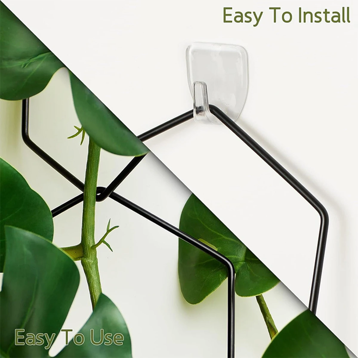 Trellis for Climbing Plants, Plant Climber Support with Connect-Hooks, for Ivy Flower, Garden Plant Wall Trellis,18pcs Hexagons