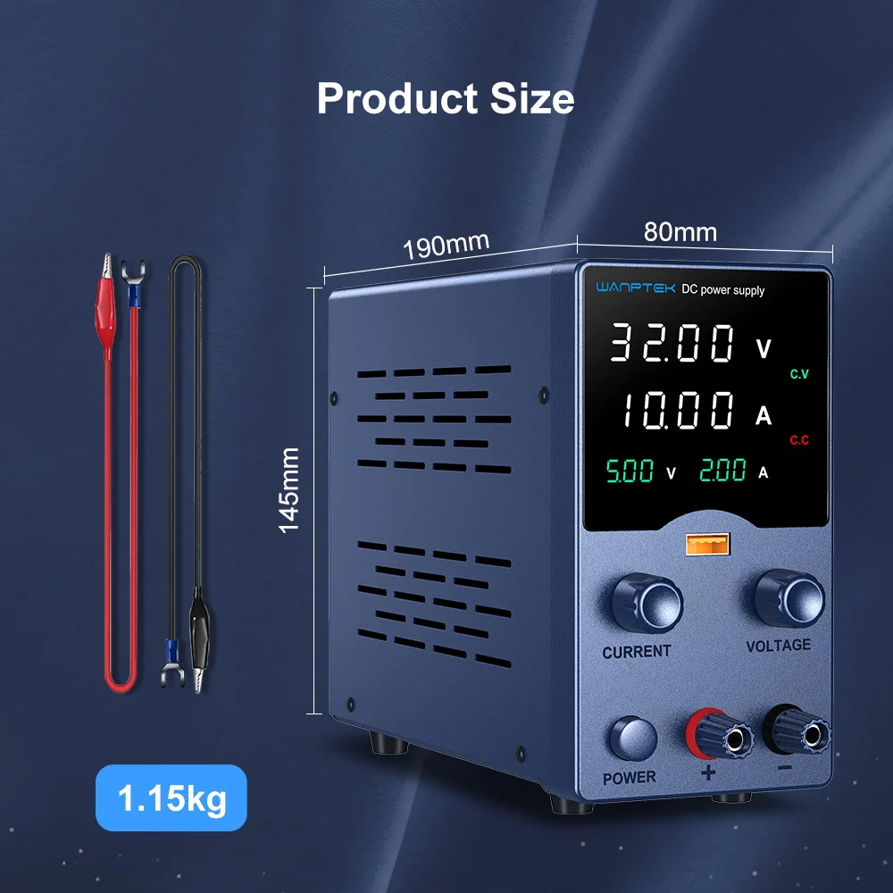 조정 가능한 DC 전원 공급 장치, 실험실 벤치 전원, 안정화 전원 공급 장치 전압 조정기, 30V 10A, 60V 5A, 120V 3A, 160V2A 수리
