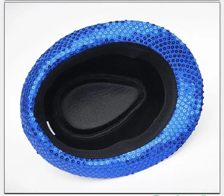 Stage Performance Sequined Hip-hop Hat Children's Day Dance Performance Jazz Hat Men And Women Festival Parties Sequined Top Hat