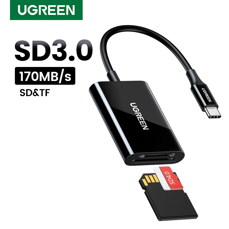 Lector De Tarjetas SD USB C, BorlterClamp Adaptador Tipo C A SD/MicroSD Lector De Tarjetas De Memoria Compatible Con MacBook, Ordenador Portátil, Smartphone