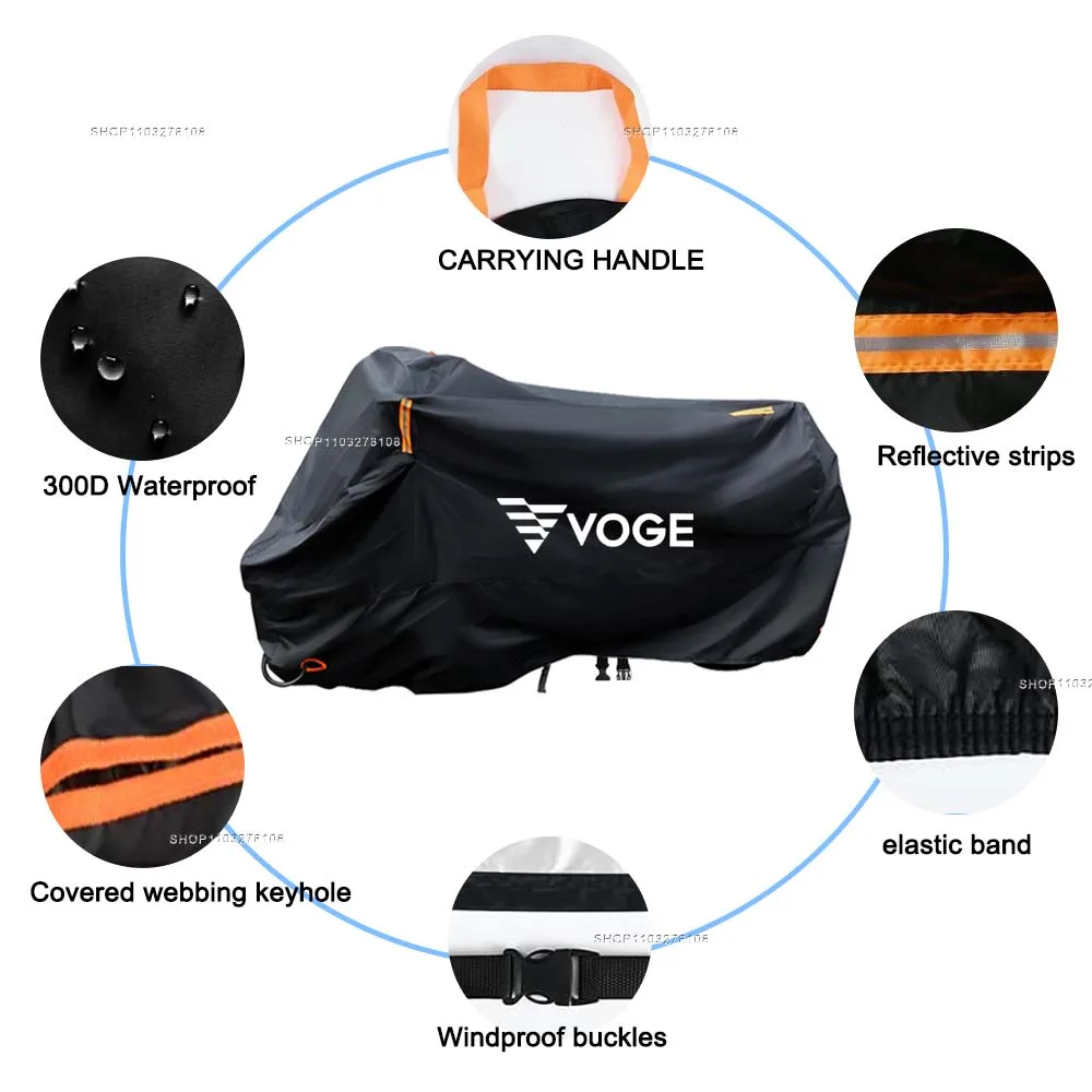 All-Season Waterproof Motorcycle Cover - Dustproof UV Protection