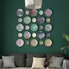 Ceramic Decorative Hanging Plate Wall Decoration Bohemian Moroccan Auspicious Festive Hanging Plate Wall Haning Plate ZD949 1