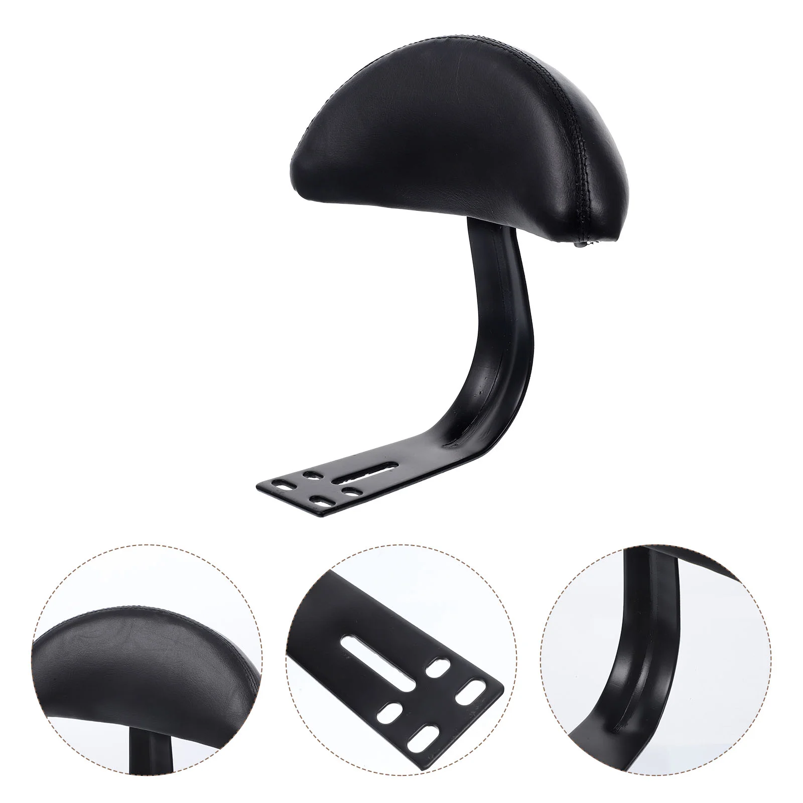 

Bike Backrest Backrest Cushion Bike Back Seats Rack Replacement Accessories for Bike Electric Motorcycle Scooter Black