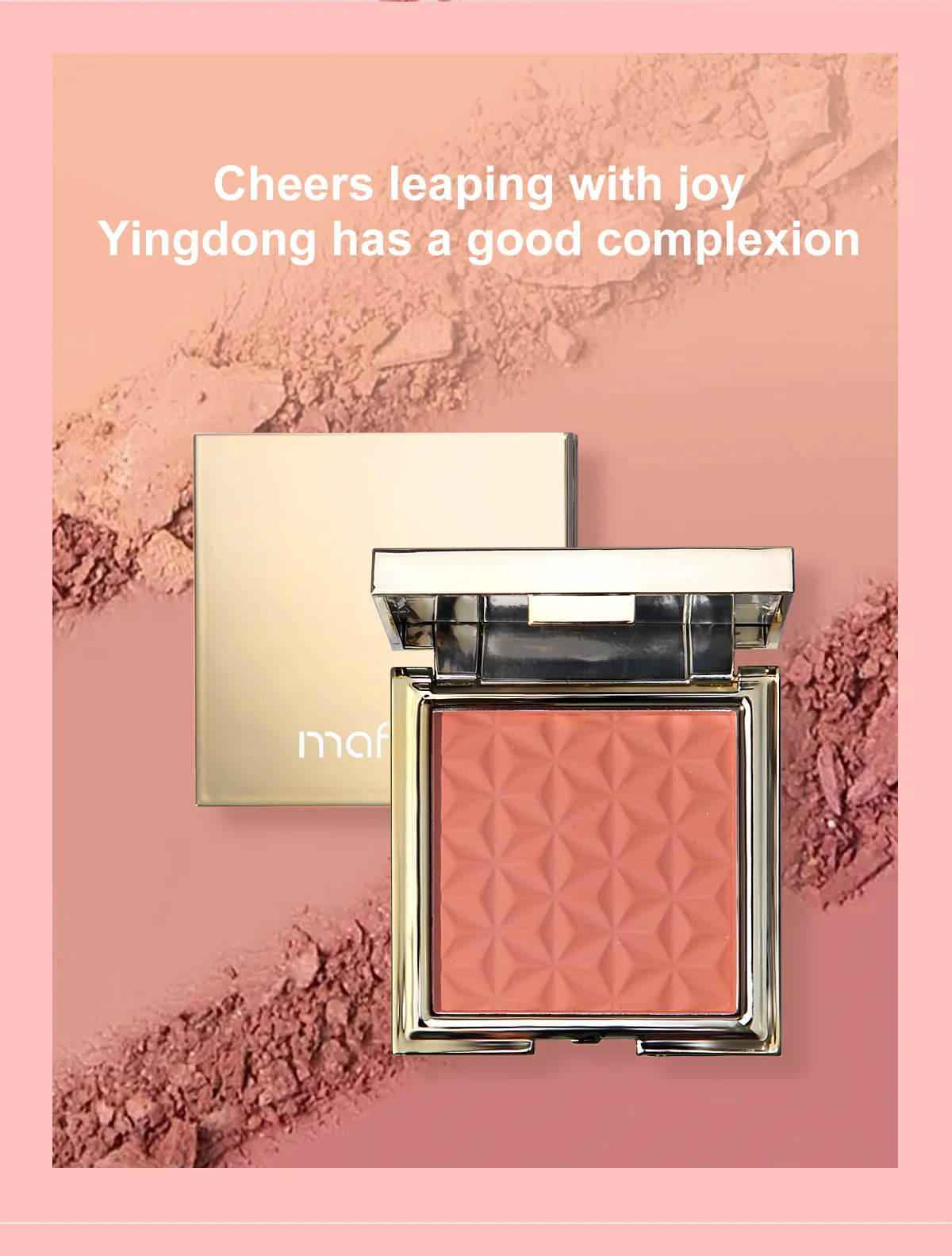 Description Picture 4 of itemWaterproof powder with mirror, durable makeup, full face coverage, compact powder, cosmetics base, 4 colors