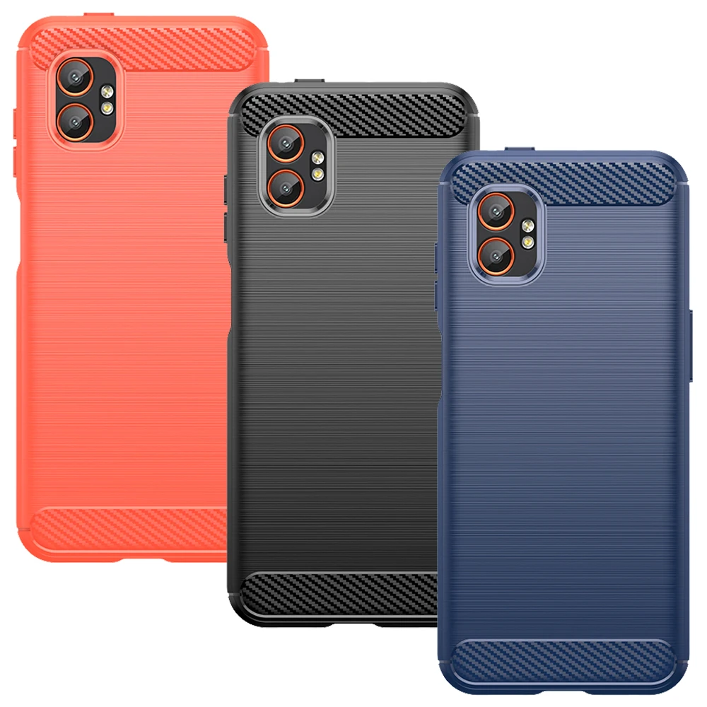 Carbon Brushed Rugged Armor TPU Soft Case