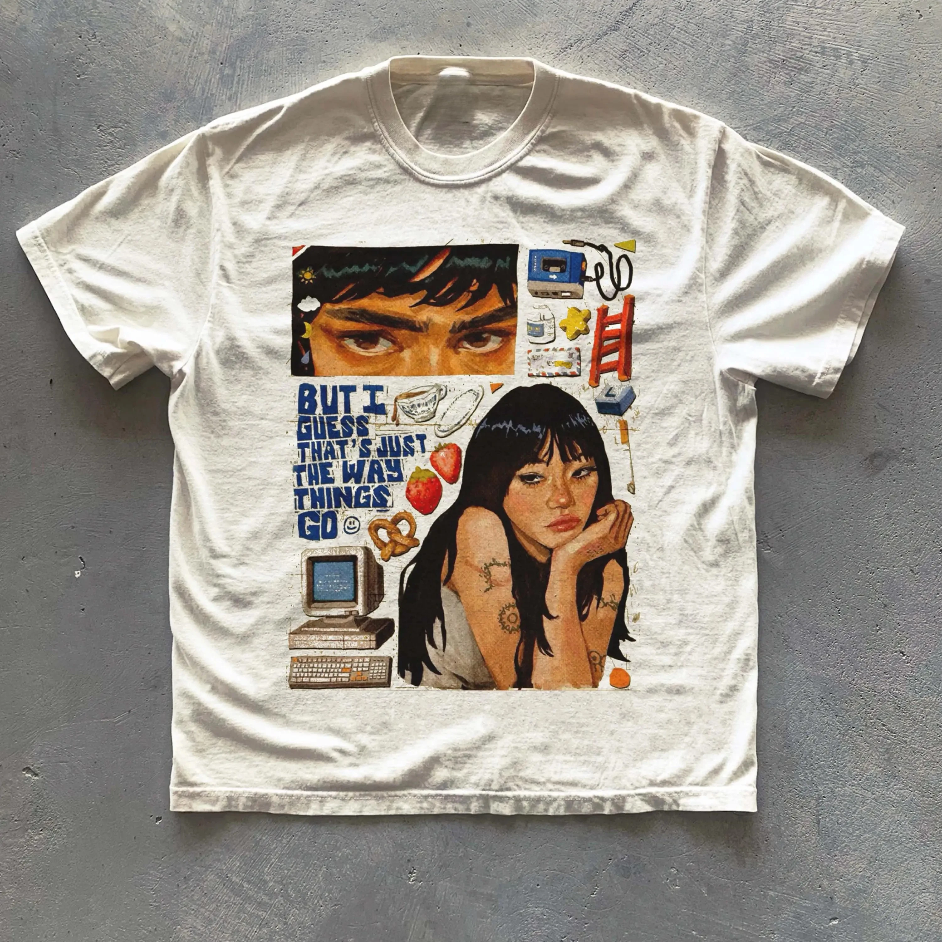 T-shirt graphique inspiré de Beabadoobee, esthétique rétro, t-shirt musical, art de fan indépendant, t-shirt vintage des années 90, style unisexe pour les amateurs de musique