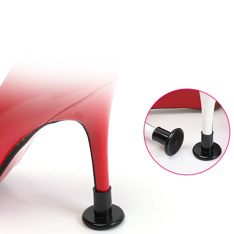 High Heel Protectors Glittery Clear Heel Stoppers Heel Repair Caps