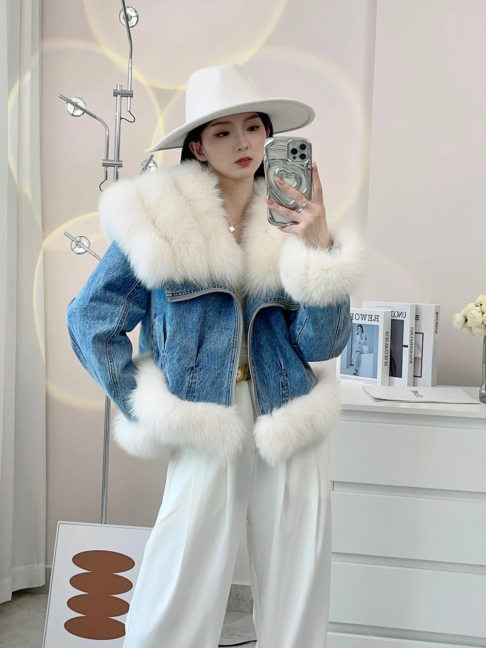 Fluffy Plush Collar Cuffs Winter Warm Fur Fleece Coat Extra - Temu New  Zealand