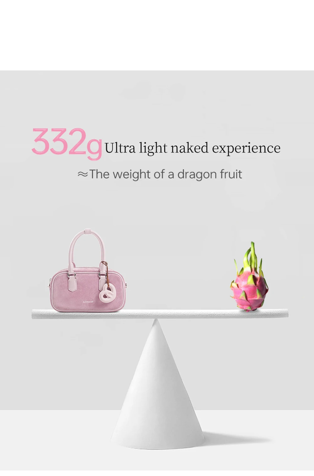 Split leather bowling bag, handheld style