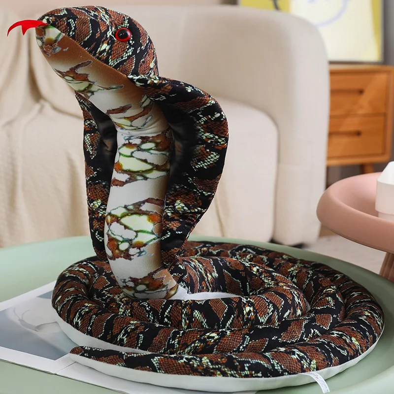 Simulation Kobra Kuscheltier – Lebensechte Plüschschlange 110 Cm
