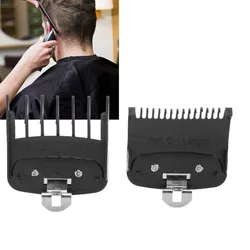 2pcs Black Guide Comb Set Attachment Comb Clipper Spare Parts Haircut Accessories(2pcs Black )