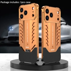 Funda para teléfono de aleación de aluminio con disipación de calor en diseño de coche deportivo