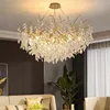 French modern luxury upscale ambiance lamp dining room bedroom duplex ceiling light luxury tree branch crystal chandelier 1