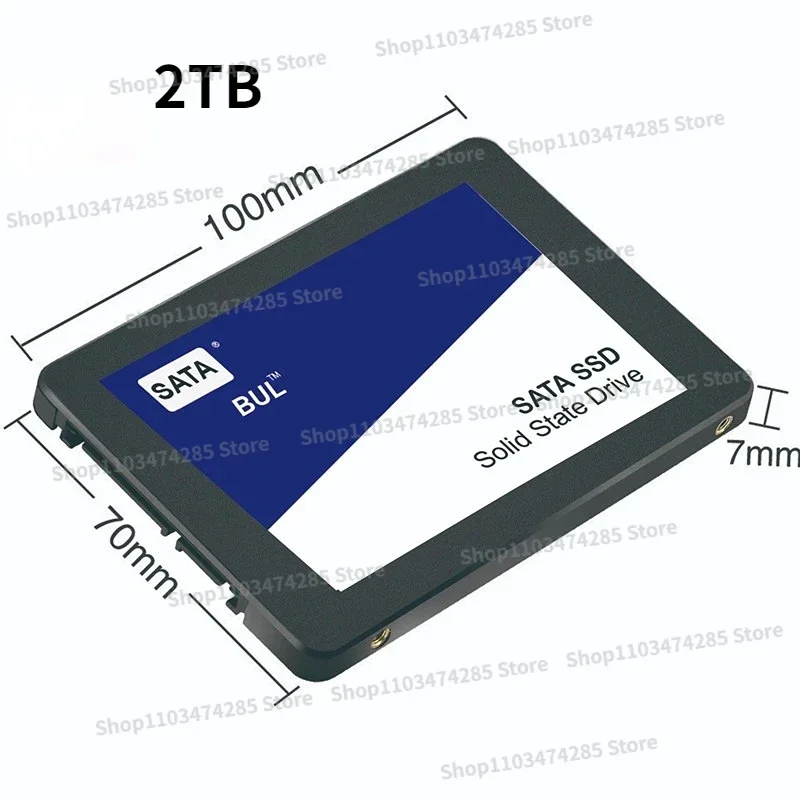 2024 ޴ SSD ϵ ̺ ũ, Sata3 2.5 ġ SSD, TLC 7450 MB/s  ָ Ʈ ̺, Ʈ ũž PS5, 4TB, 2TB, 1TB