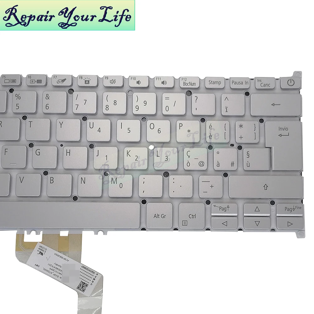 Alemão Italiano Francês Azerty Retroiluminado Teclado para Acer Swift N19c4 N19h4 Sf31441 Swift5 N17w3 Sf51451 Sf514-52 51t Sf514-52t - Imagem 6