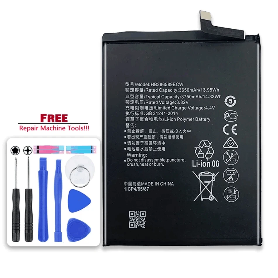 Batteria Muslimex Per Huawei Ascend P10 Plus Nova 3 4 L21 Vky-Al00 Visualizza 10 Lite V10/Per Honor 8X/Mate 20 Lite/Play