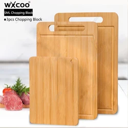 Premium Double - Sided Wooden Cutting and Serving Board for Chopping and Charcuterie (3pcs SML)