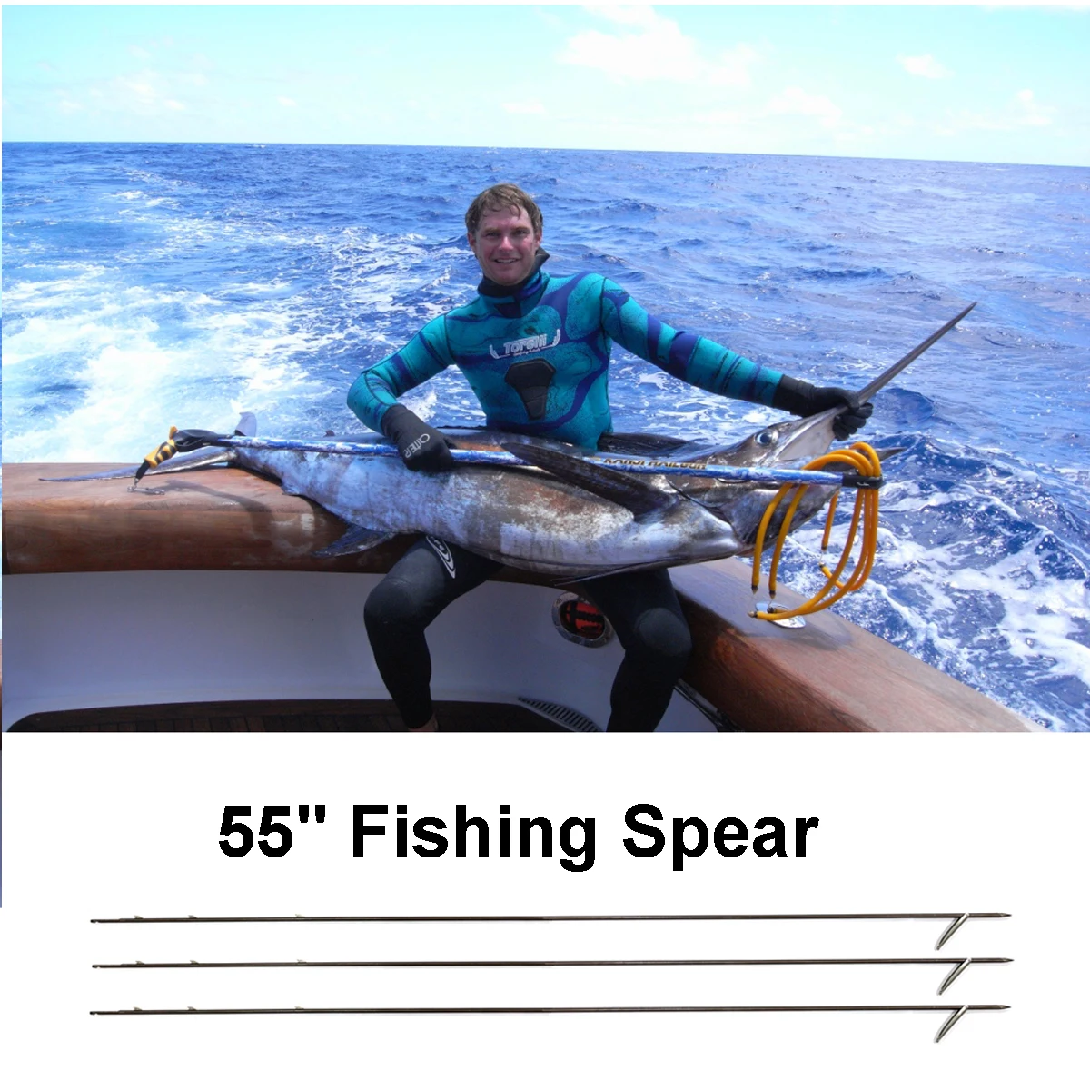 SpeargunSpearfishingSpearDivingGunSpear174PHStainlessSteel