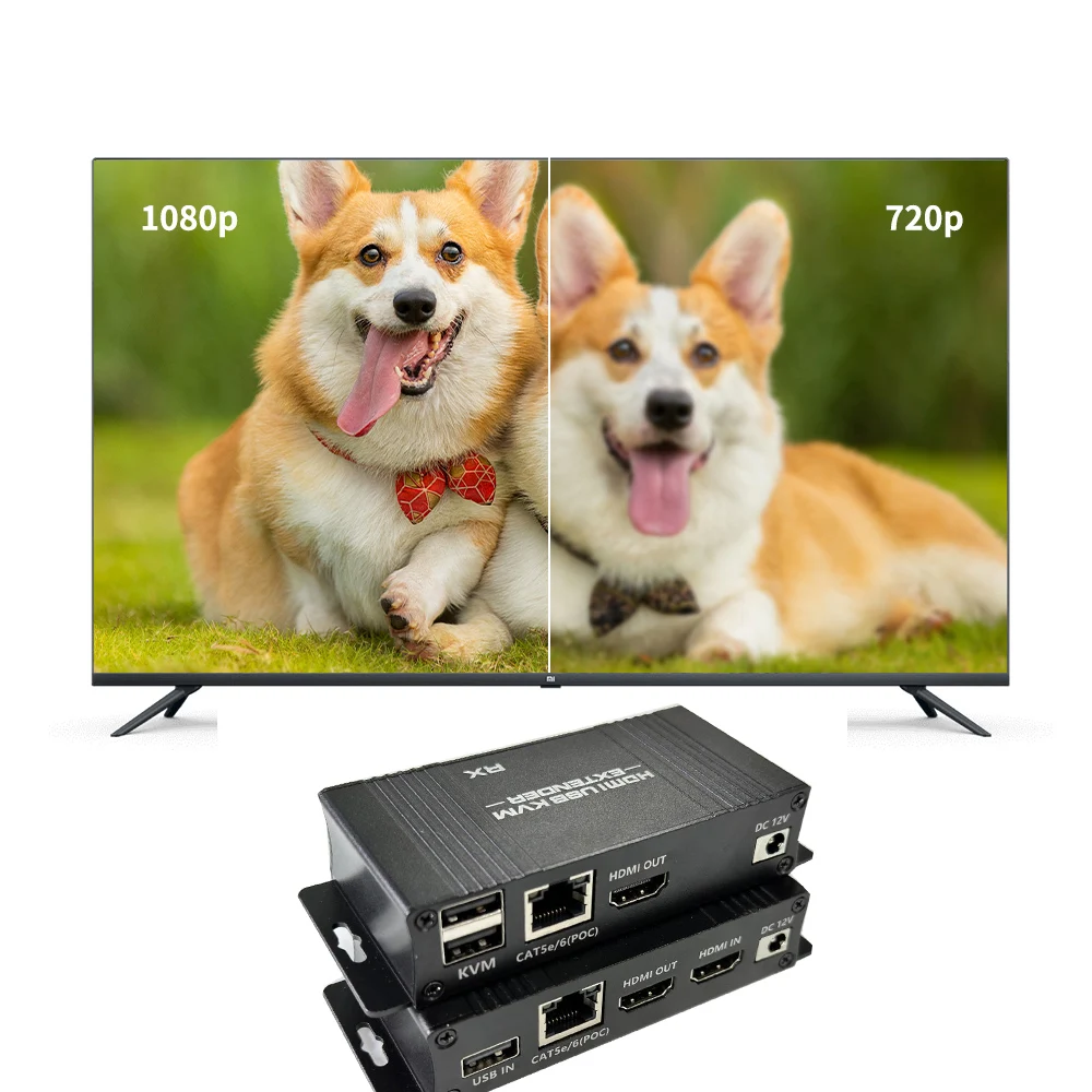 콺 Ű PC HDMI  ͽٴ ø, 60M HDMI KVM ͽٴ, ̴ Cat5e, 6 1080P ͽٴ, KVM USB POC ̺