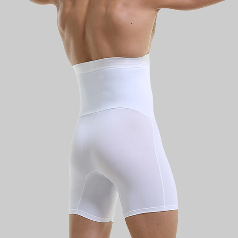 Men Tummy Control Shorts High Waist Slimming Underwear Male Body Shaper Seamless Belly Girdle Boxer Briefs Abdomen Control Pants