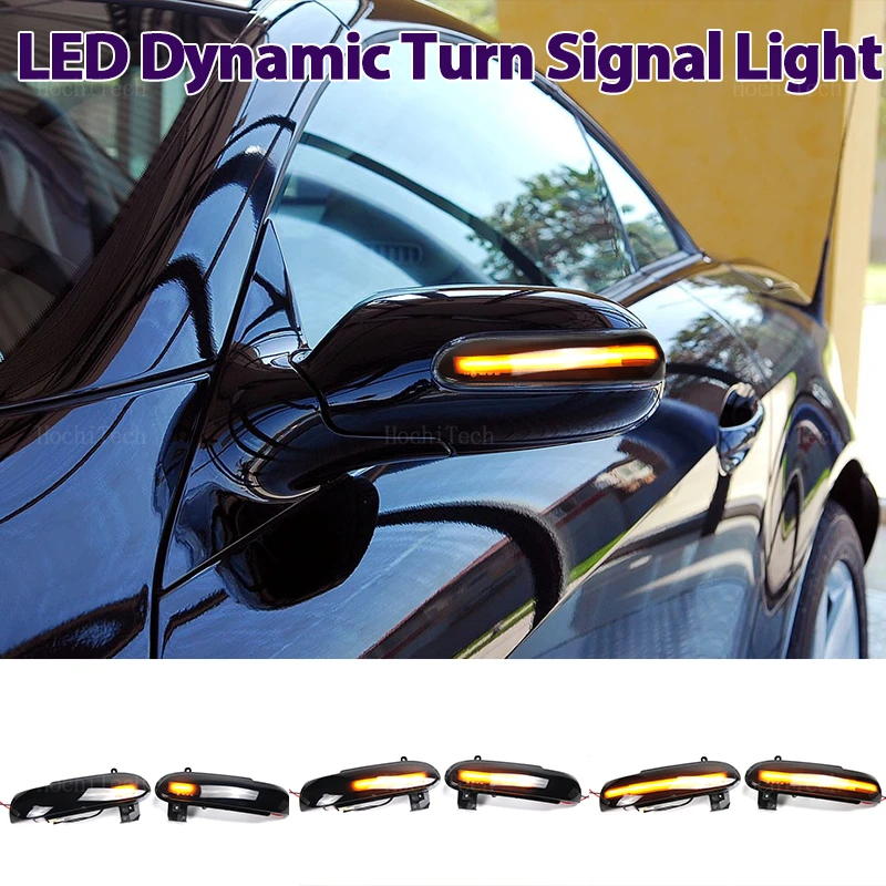 Indicatore Di Direzione A Led Nero Dinamico Luce Specchietto Retrovisore Sequenziale Per Mercedes Benz Slk Sl Classe R171 W171 R230 W230
