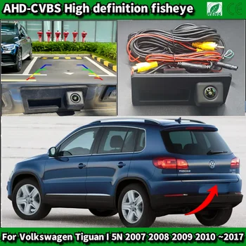 Telecamera per Maniglia del Bagagliaio per Volkswagen Tiguan I 5N 2007-2017, Telecamera di Retromarcia CCD