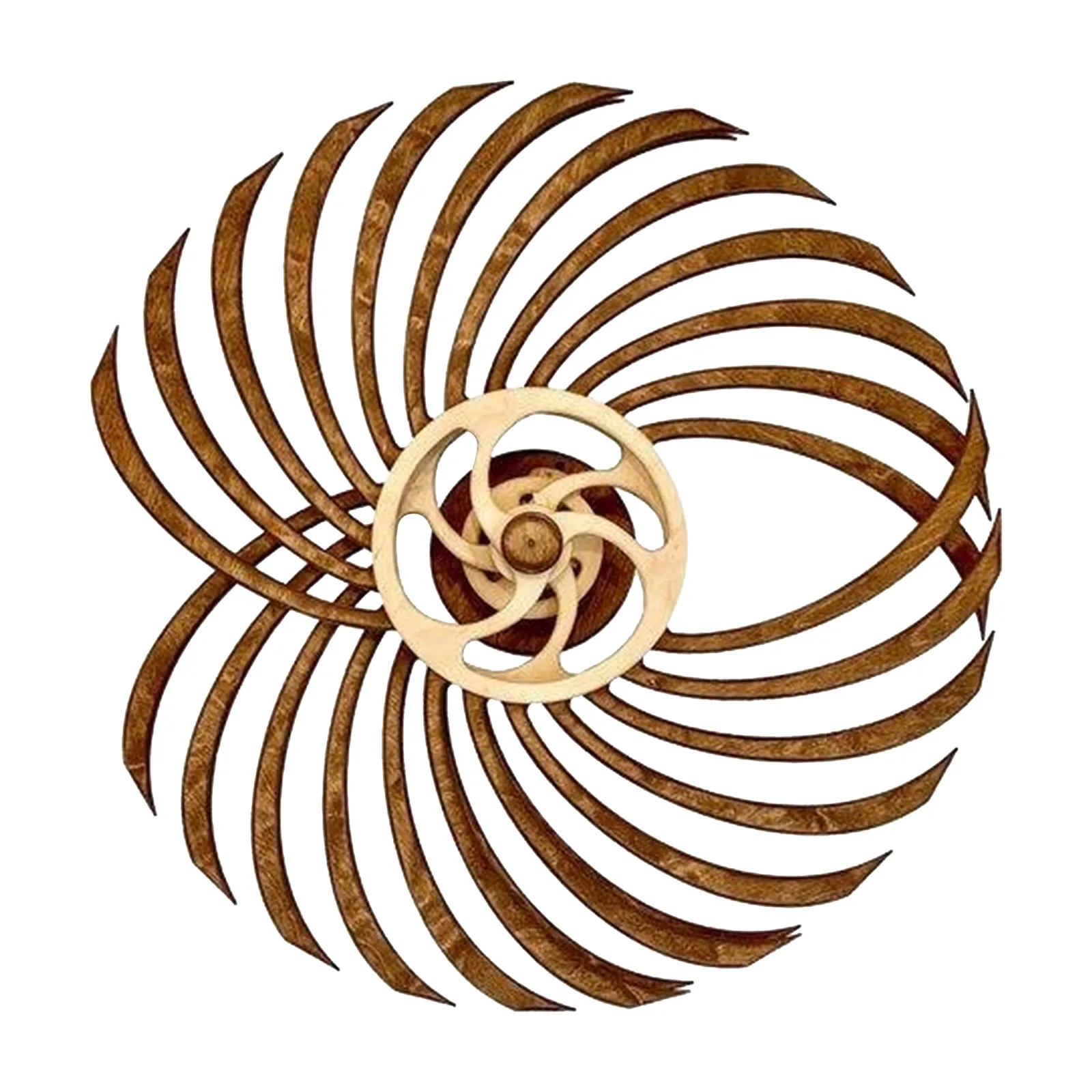 DIY энергетическая скульптура 3D вращающаяся энергетическая скульптура Деревянная мельница вращающиеся декоративные украшения K2so орнамент