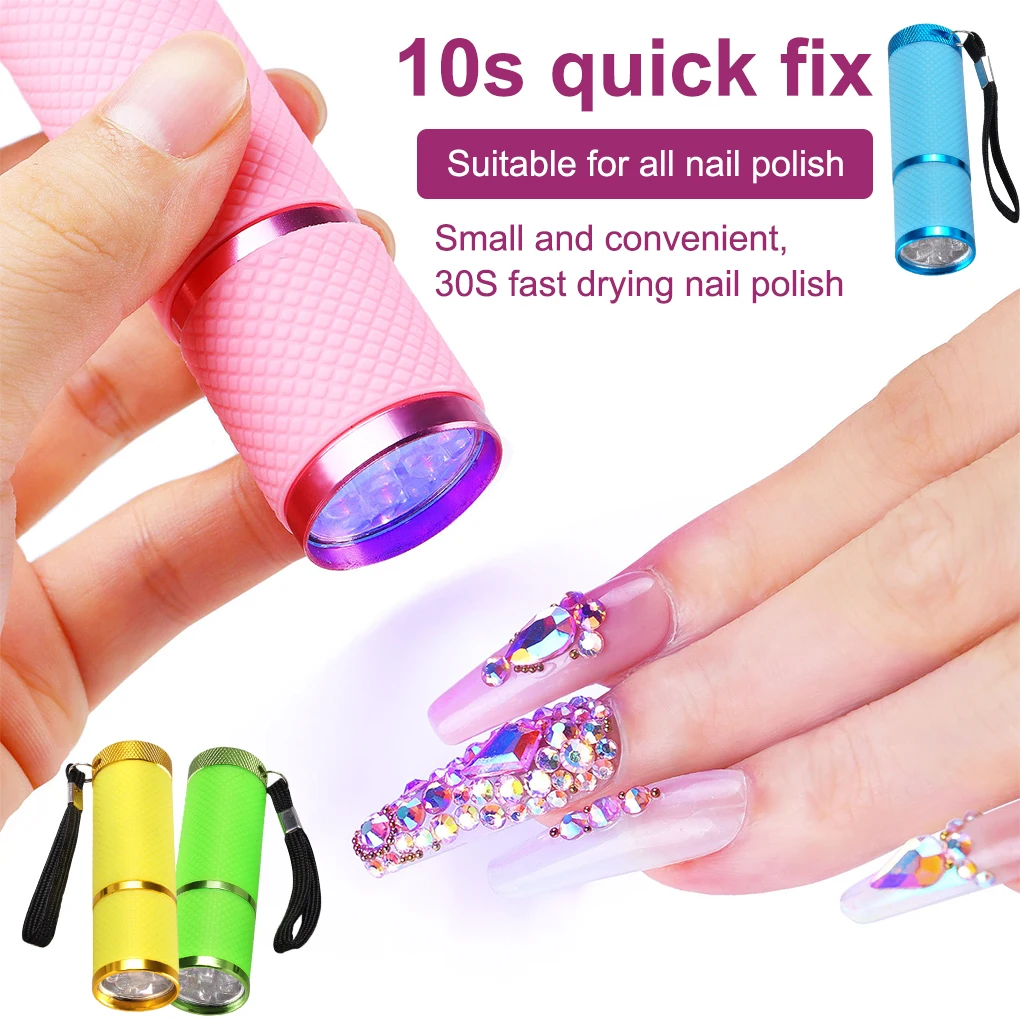 Mini Uv Led Light Uv Led Lamp Nail Dryer For Gel Nails 9 Led Flashlight