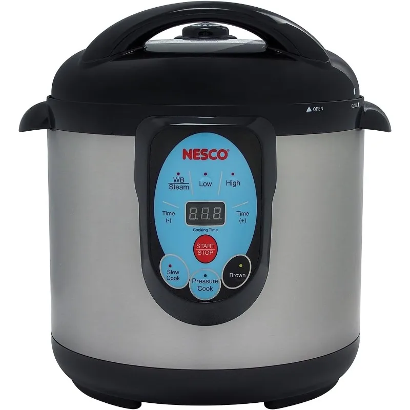 

NESCO NPC-9 Smart Electric Pressure Cooker and Canner, 9.5 Quart, Stainless Steel