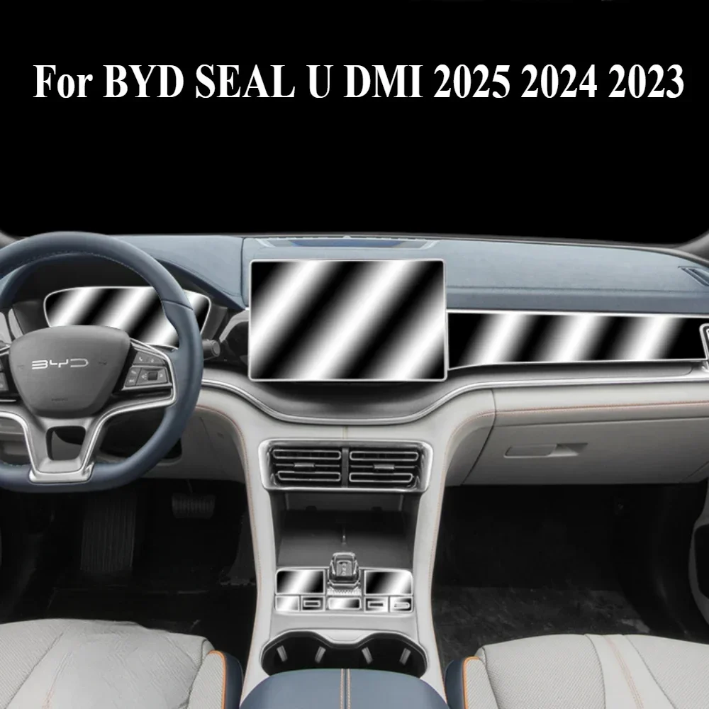 4 Pièces Protection Seuil De Porte Voiture Pour BYD Seal U DM-i 2023 2024 2025, Fibre De Carbone Protection Porte De Voiture Auto Plinthes Accessoire Voiture