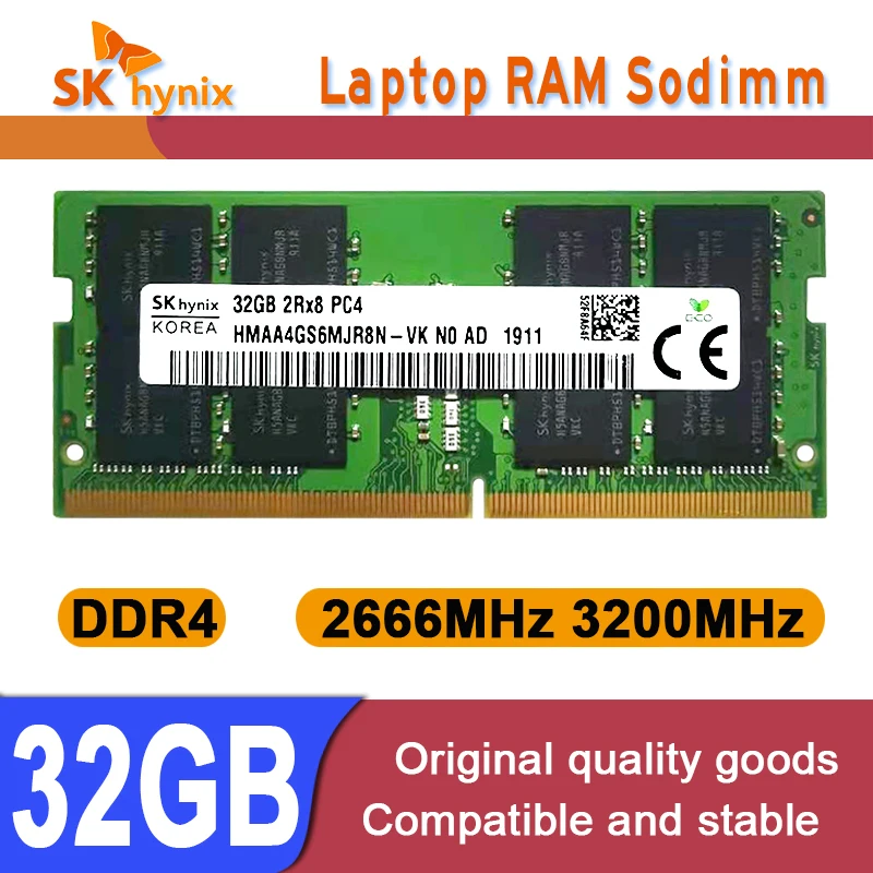 メモリー SKhynix (16GBx2)PC4 - 3200AA 2666V 32GB Amazon.co.jp