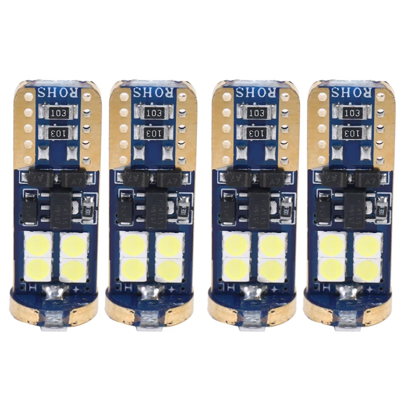 T10 168 Led ڵ  4Pcs 194 W5W 12-Smd 3030 Ĩ Led  Canbus ڵ ׸     ȣ L