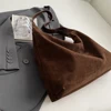 2968-4a9a53.jpg Suede Shoulder Bag - Large Zippered Hobo - Commuter & Travel Tote