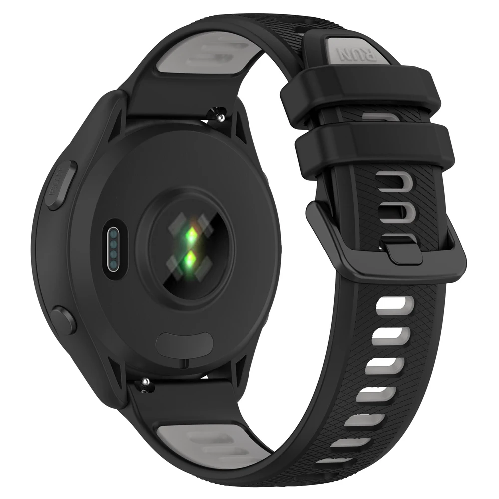 Two-Tone Silicone Strap, 22mm/20mm – Versatile Active Bracelet Watchband