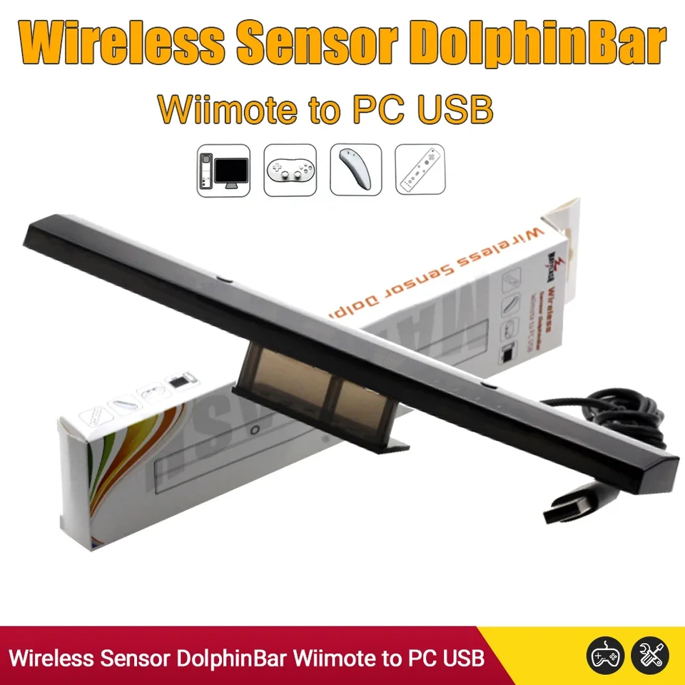 NEW MayFlash Wireless Sensor Bar DolphinBar for Wii Remote