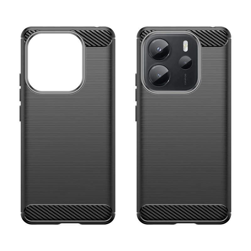 Carbon Fiber TPU Soft Phone Case – New Bumper Back Cover