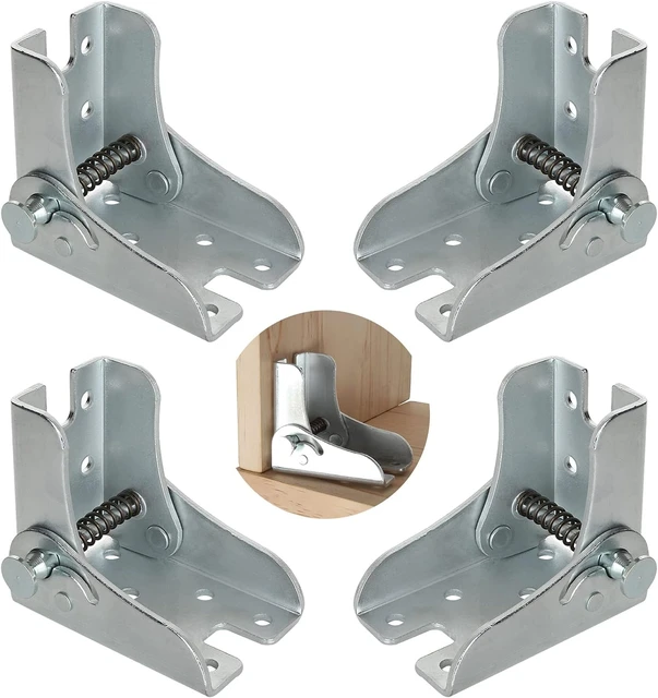 4Pcs 90 Degree Self-Locking Folding Hinge Lock Table Legs Chair