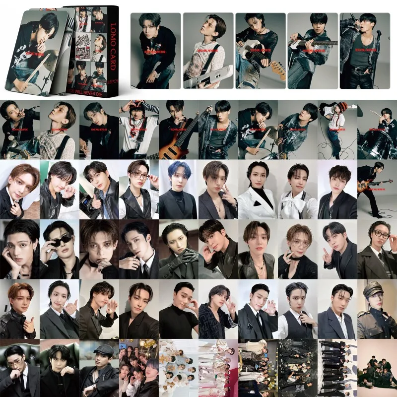 Kpop ATEEZ 2025 SEASON&rsquo;S GREETINGS Lomo Cards album cards 55pcs/set High Quality HD Print Photocards for Fans Collection