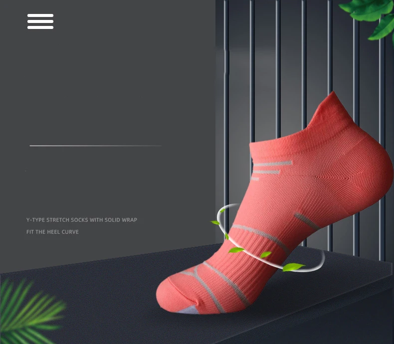 Summer thin men women sports socks marathon running micro compression training still anti friction ship socks cycle wear yoga