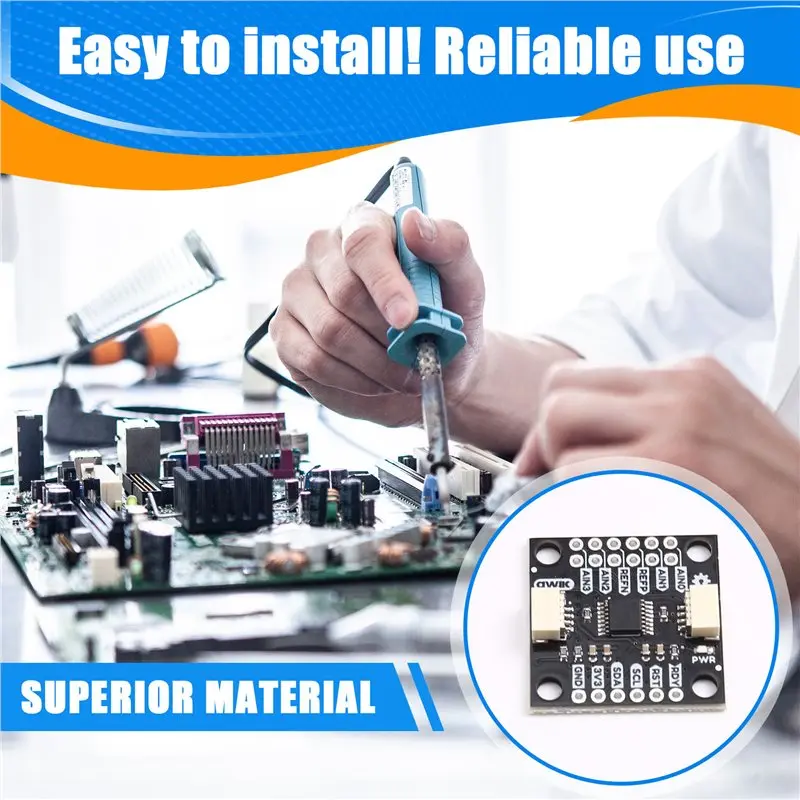 B27B SPX-23455 2.3-5.5V 24비트 ADC-4 채널 ADS1219 AD 샘플링 모듈 24비트 AD 변환 모듈