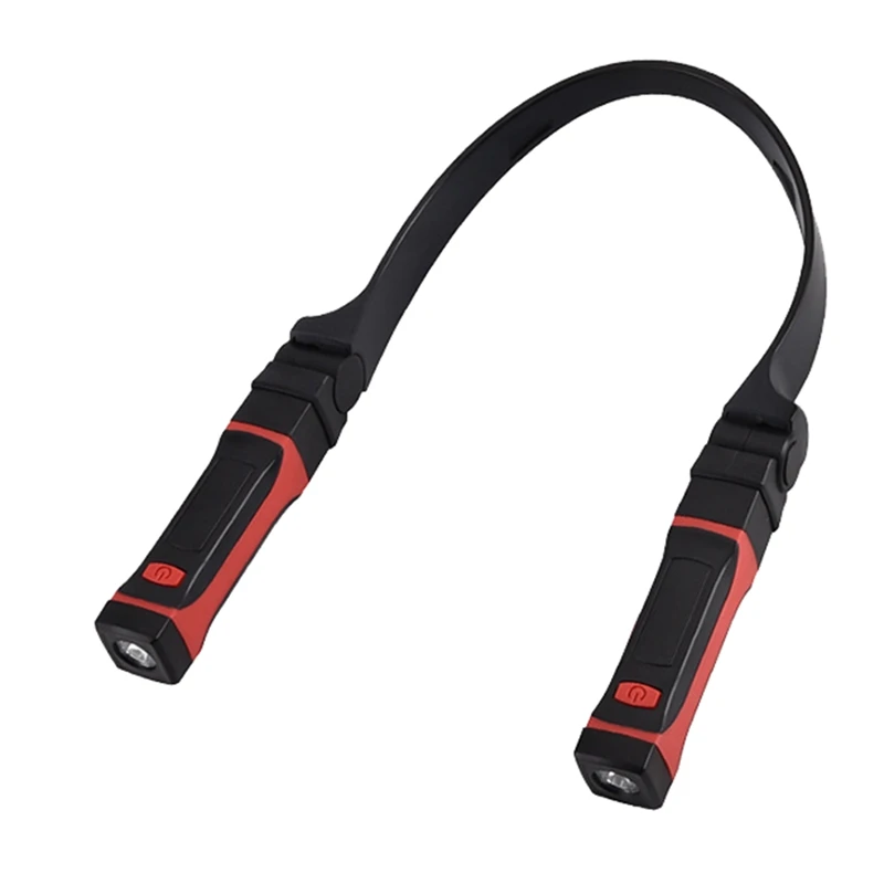Detachable Neck Light Rechargeable, LED Work Light With Magnetic Base, Hands Free Mechanic Light, Around Neck Easy To Use