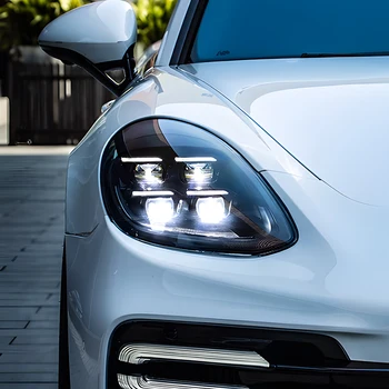 Car Lights For Porsche Panamera 971 2017-2023 Auto Headlights Assembly Upgrade 2024 Style LED Matrix Projector Lens Accessories