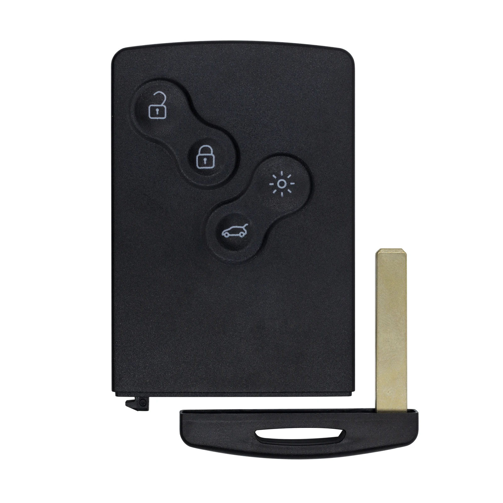 4 Buttons Keyless Go Smart Remote Key 4A Chip 433Mhz for Renault Clio Car Key Replacement