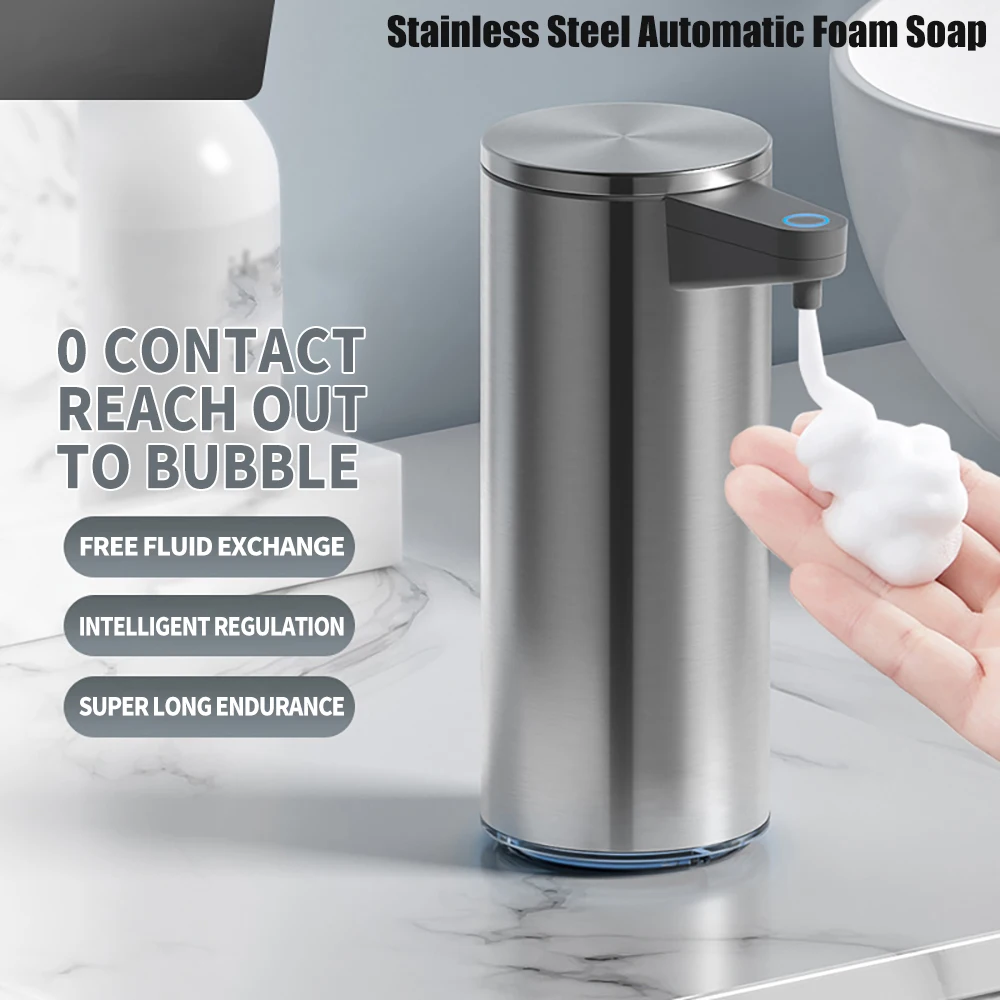 Soap Dispenser Soap Pump Soap Dispenser Head Wall Mounted Dispenser Stainless Steel Automatic Foam Soap Dispenser