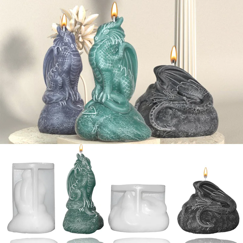 

Pterodactyl Candle Silicone Mold Art Shape Irregular Aromatherapy Sticker Crystal Epoxy Resin Soap Handmade Home DIY Crafts Gift